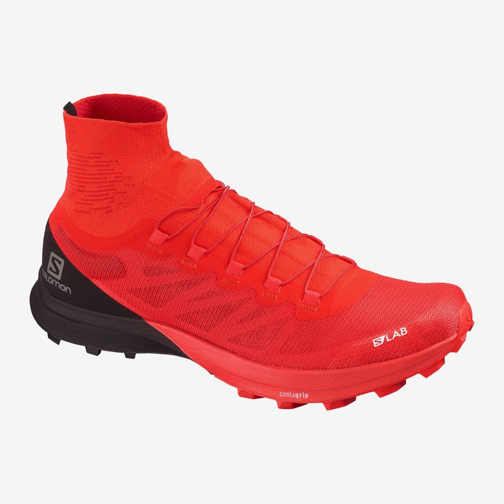 Salomon S/LAB SENSE 8 SG Zapatillas Trail Running Hombre - Rojas - Colombia (46189-ZOGP)